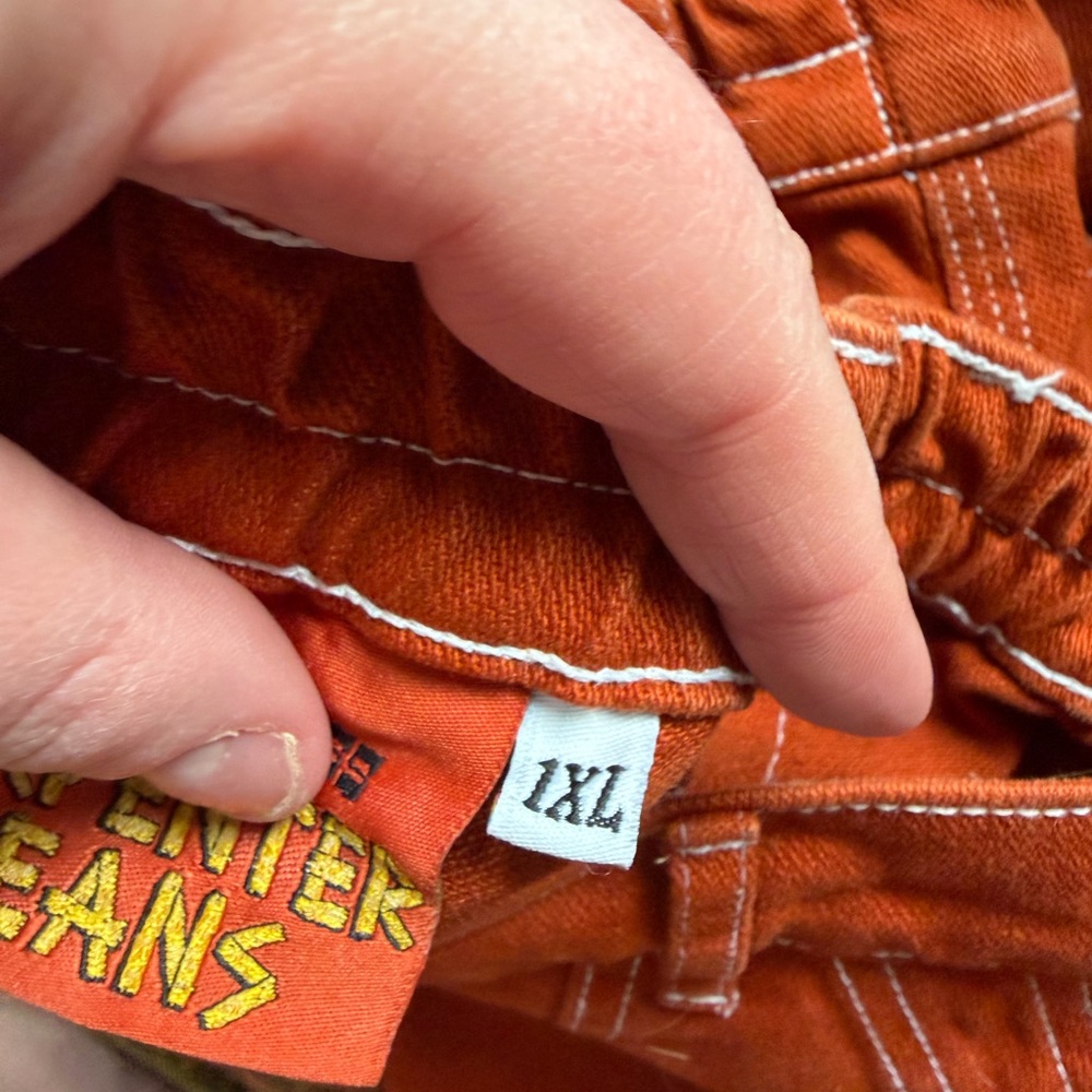 1XL Big Bud Press Burnt Orange Carpenter Jeans - Picture 4 of 4